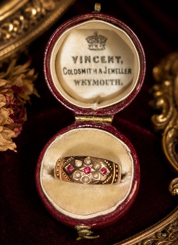Antique victorian 9ct rose - antique,