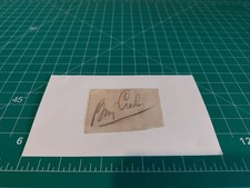 Bing Crosby Cut Autograph