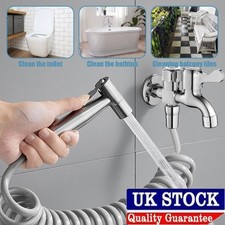 Handheld Toilet Bidet Sprayer Set Hose Bathroom Spray Gun  Stainless Steel UK‘