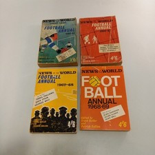 4x News Of The World Football Annuals 1960s Vintage Good