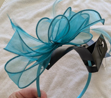 M&S Turquoise Fascinator -