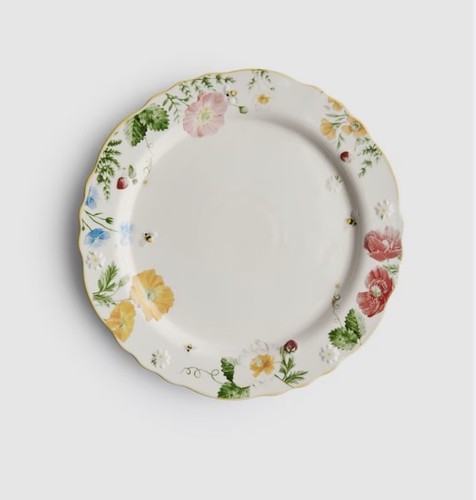 Floral wildflower dinner plate - wildflower,