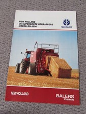 @New Holland Fiatagri Large Pick Up Balers  Brochure - Model 4900 in Dutch @
