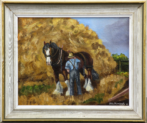 Oil board john munnings - on,