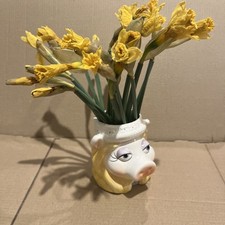 Vintage MISS PIGGY Muppets 3D ceramic pencil plant pot mug Jim Henson Kermit