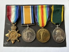 WW1 Trio & Territorial Medal 350 Sjt H G Corfield Manchester Regiment.