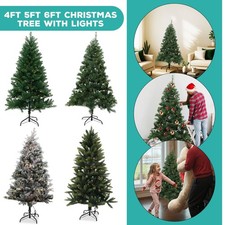 4/5/6ft Pre Lit Christmas Tree