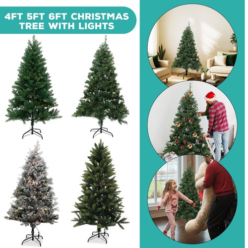 6ft pre lit christmas tree - christmas,