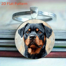 Rottweiler Dog Alloy Pendant