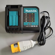 Makita DC18SD 14.4 - 18V LXT Li-Ion Battery Charger (110 Volt) With Yellow Plug