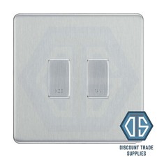 BG Brushed Steel Screwless