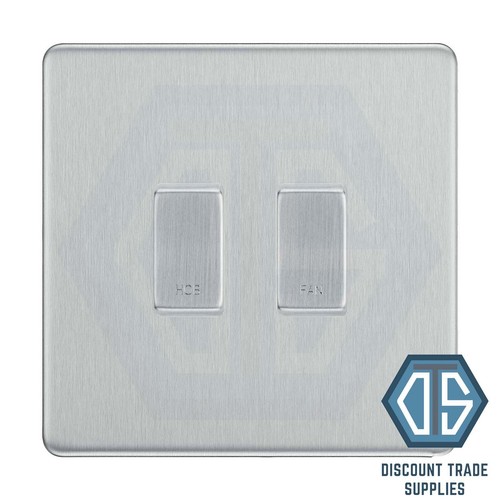 Brushed steel screwless - bg,