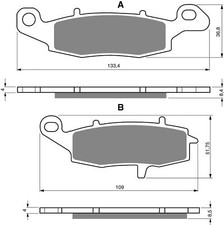 Brake Disc Pads Front L/H  For