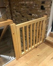 Wooden stair gate - wooden, pet
