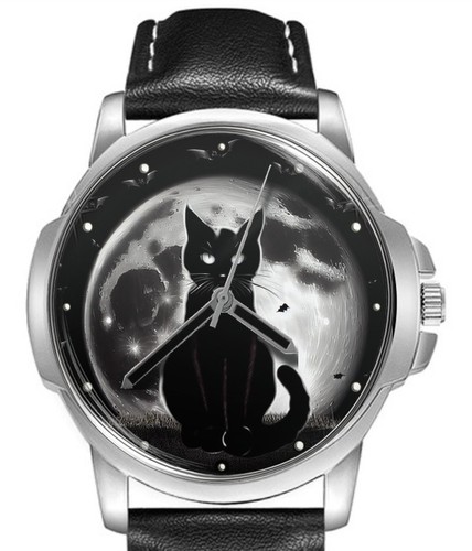 Full moon halloween - full, cat