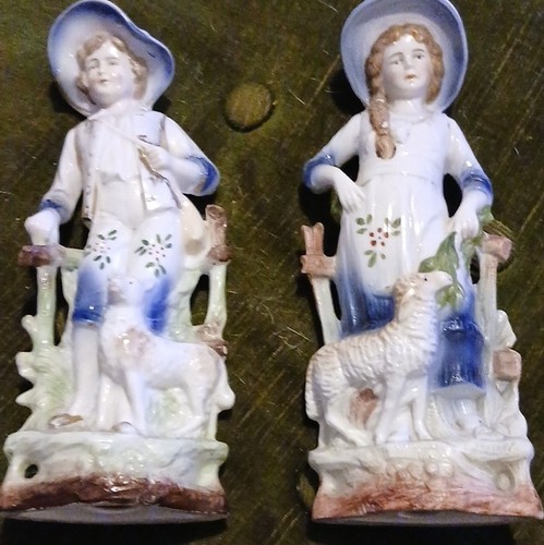 Porcelain figurine pair boy - boy, &