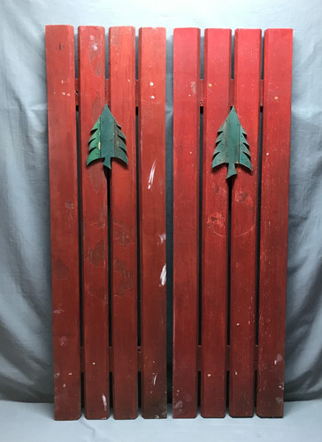 Vtg pair cottage country - cottage, wood