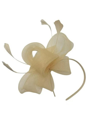 New feather looped headband - feather,