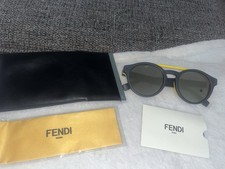 NWT Fendi | Ship Gray Round Mirror Lens Sunglasses 53-21-145 $450
