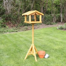BIRD TABLE DELUXE WOODEN WITH