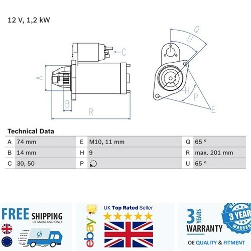Starter 0986021530 for - , toyota
