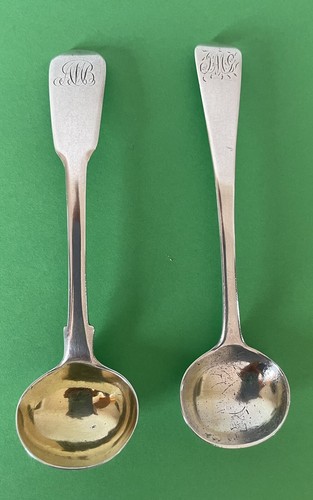 Two georgian silver condiment - two,