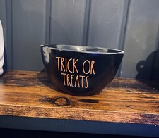 Tk Maxx Rae Dunn Black Trick Or Treats Bowl Candle New Halloween