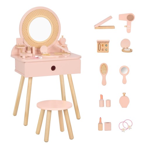 Oook kids dressing table pink - oook,