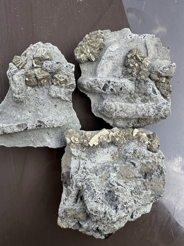 Pyrite crystal clusters - crystal,