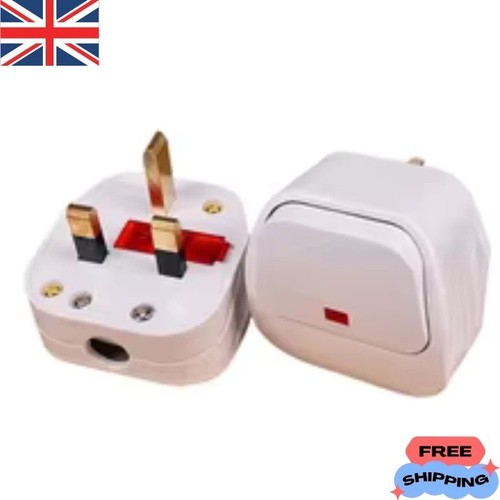 Mains plug top with - plug, on/off