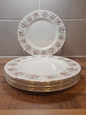 6 Minton 9" Luncheon Breakfast Salad Plates Spring Bouquet 