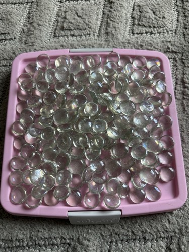 242 clear glass nuggets - glass,