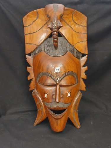 Large hand carved wooden west - large, hand-carved