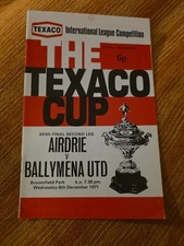 Airdrie V Ballymena Texaco Cup