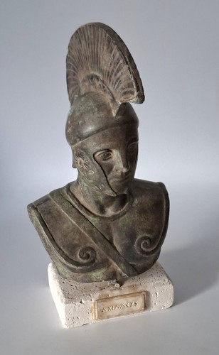 Desk bust king leonidas - of,
