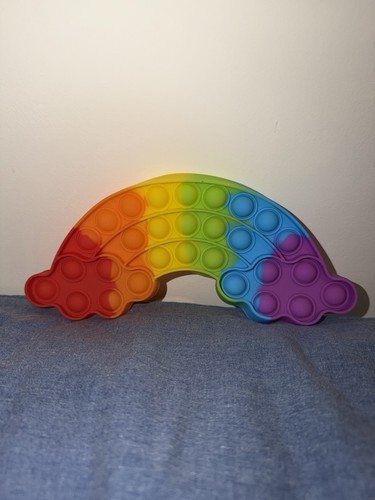 Rainbow cloud silicone pop - cloud,
