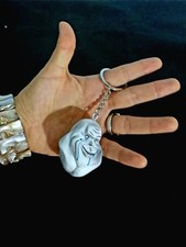 Stainless and resin keychain