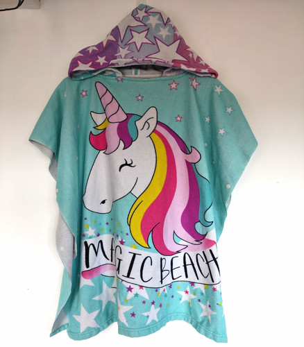 Kids unicorn hooded poncho - kids,