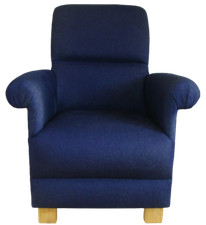 Denim Blue Jeans Fabric Chair