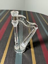 Swarovski Crystal Harp Figurine String Instrument Music Desktop Ornament 169245
