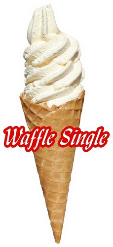 Ice cream sticker - ice, cone