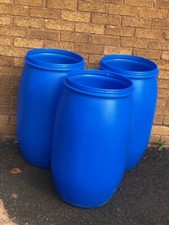 1 x 120 Litre Barrel With Lid Food Graded Inc Postage
