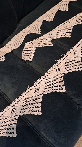 Vintage crocheted lace - crocheted,