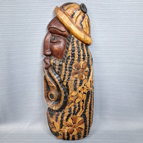 Wood hand carved rasta man - hand,
