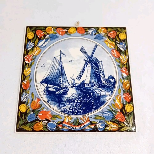 Vintage delft blue tulip - vintage, &