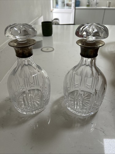 Crystal decanter silver - x, decanter,
