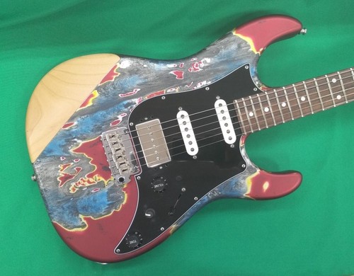 Electric guitar burning water - electric,