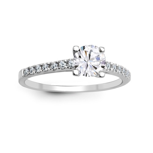 18ct white gold - white,