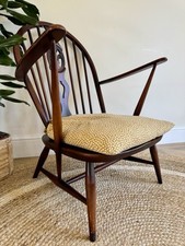 Ercol mid century vintage 307 Fleur De Lis tub armchair