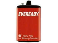 1 x Eveready 6V 4R25 996 Lantern Battery | 0% Mercury-Cadmium | Carbon Zinc |